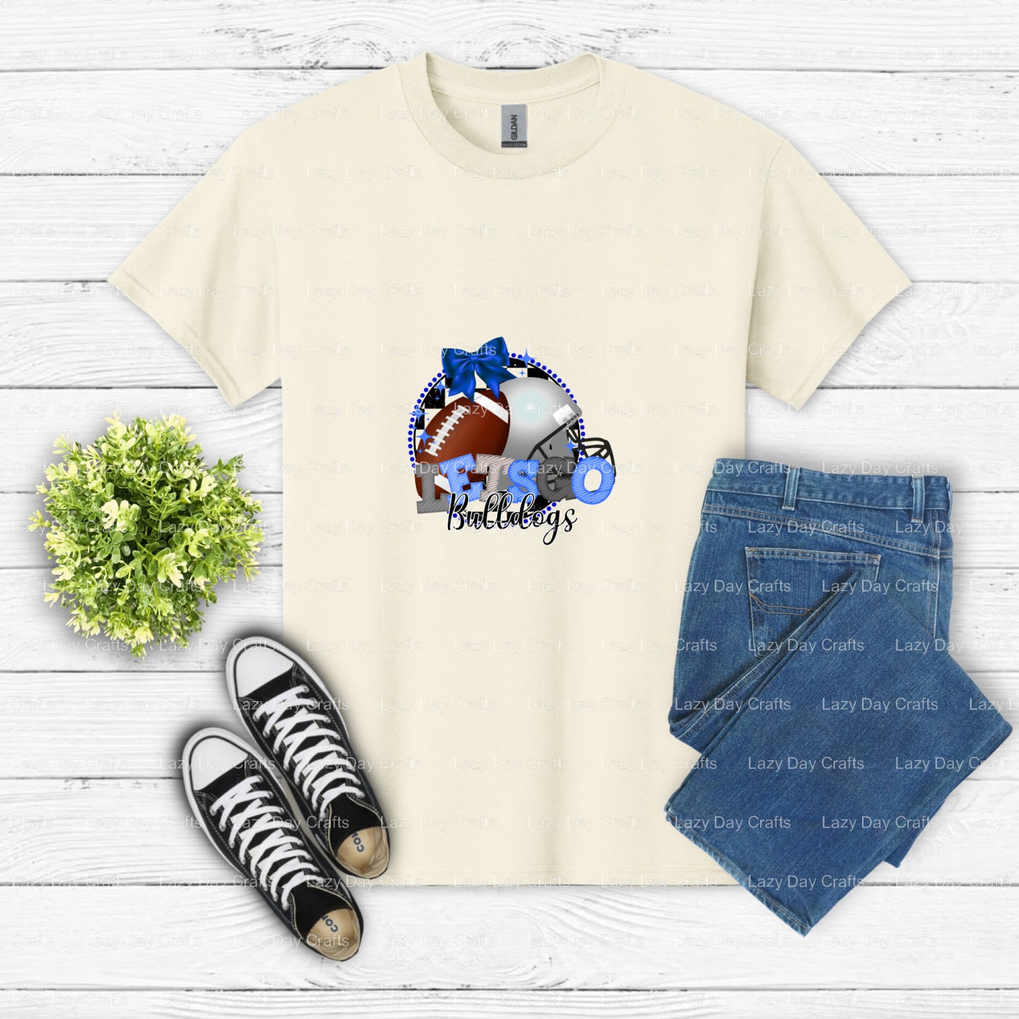 Bulldog Mascot School Spirit – DTF Transfer (view 2 of 2) – by Lazy Day Crafts – DTF Transfers – School Mascot, Apparel De...