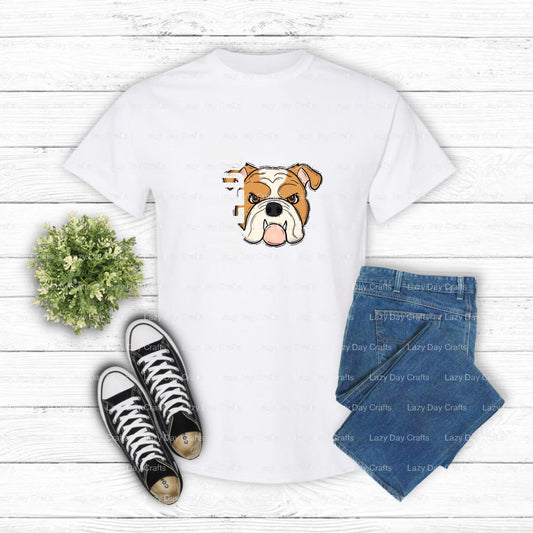 BULLDOG PRIDE – School Mascot DTF Transfer (view 1 of 2) – by Lazy Day Crafts – DTF Transfers – School Mascot, Premade DTF