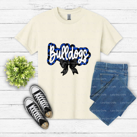 BULLDOGS 00 Mascot – School Mascot DTF Transfer (view 1 of 2) – by Lazy Day Crafts – DTF Transfers – School Mascot, Appare...