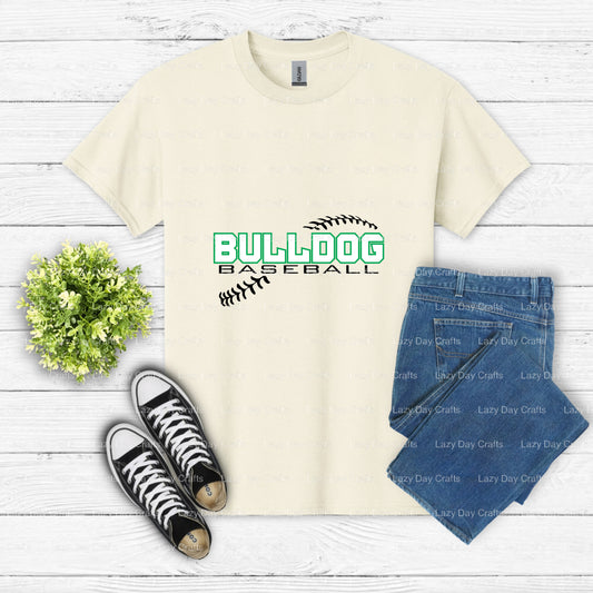 Bulldogs Baseball Mascot – School Spirit DTF Transfer (view 1 of 2) – by Lazy Day Crafts – DTF Transfers – School Mascot,...