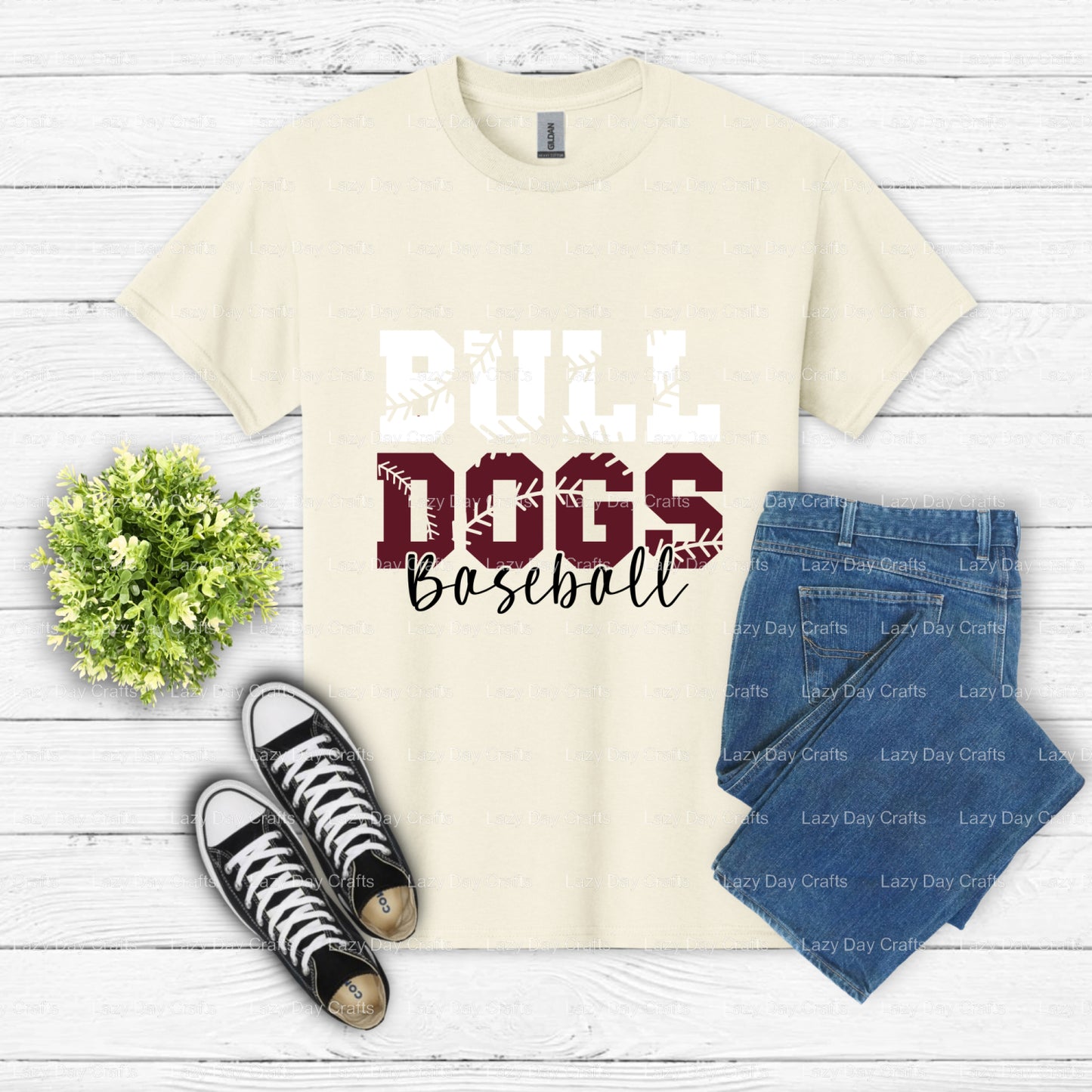 BULLDOGS BASEBALL – School Mascot DTF Transfer (view 1 of 2) – by Lazy Day Crafts – DTF Transfers – School Mascot, Sports DTF