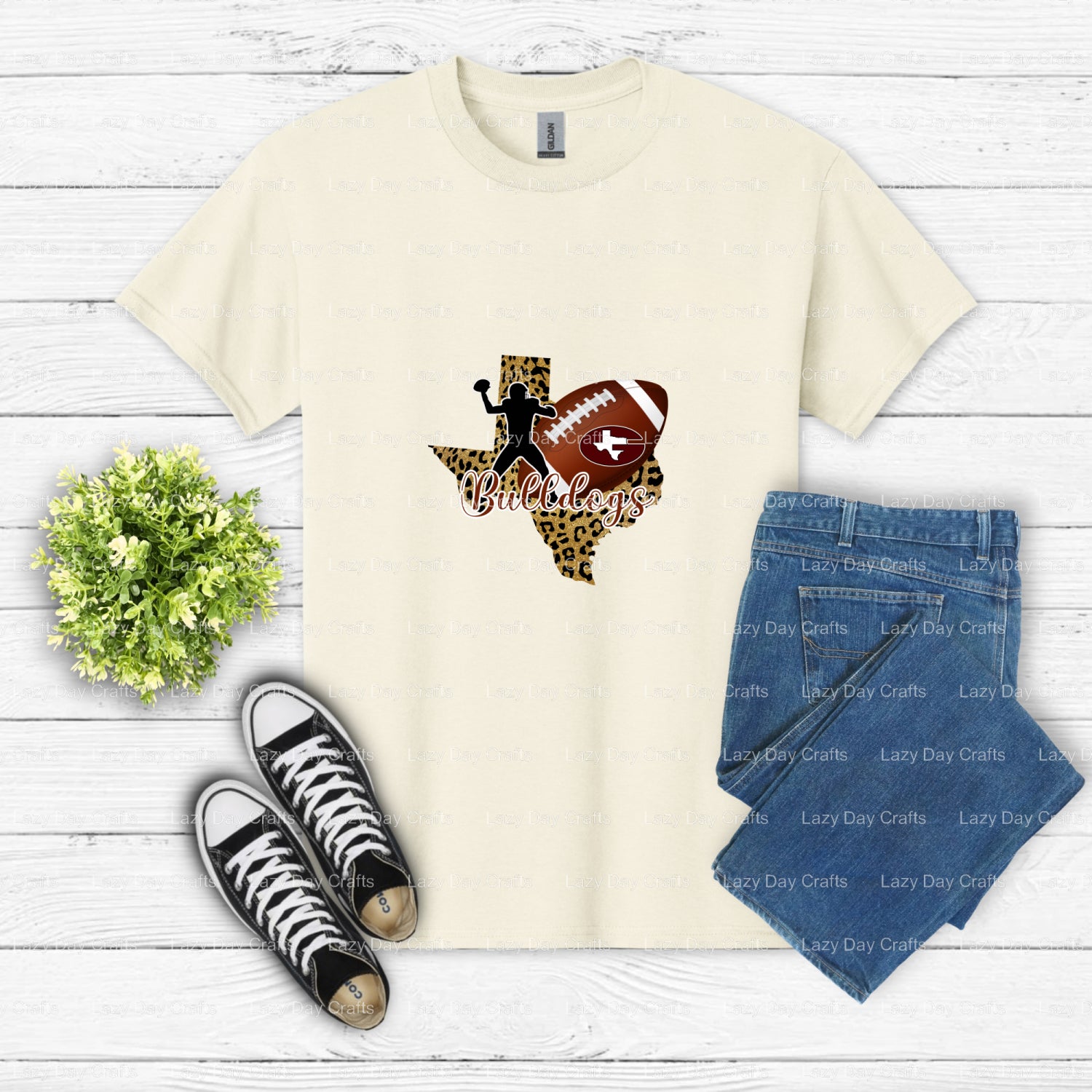 BULLDOGS GAME DAY – School Mascot DTF Transfer (view 2 of 2) – by Lazy Day Crafts – DTF Transfers – School Mascot, DTF Tra...
