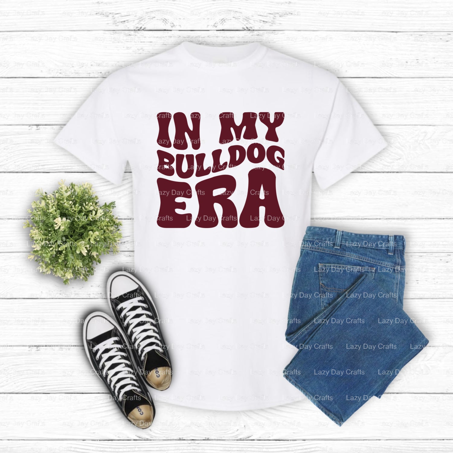BULLDOGS Mascot Flex – School Spirit DTF Transfer (view 1 of 2) – by Lazy Day Crafts – DTF Transfers – School Mascot, Appa...