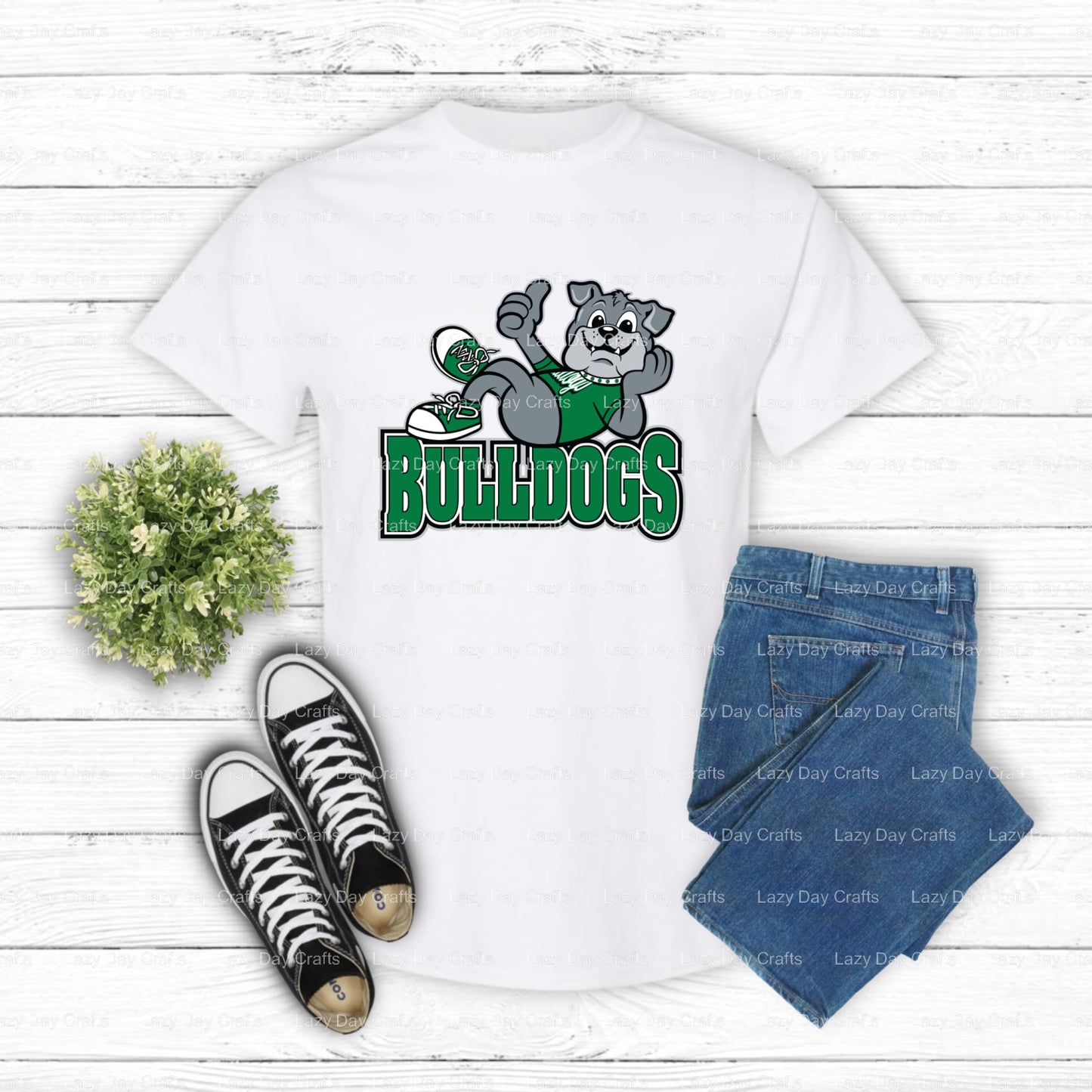 BULLDOGS Mascot Head – School Mascot DTF Transfer (view 2 of 2) – by Lazy Day Crafts – DTF Transfers – School Mascot, DTF...