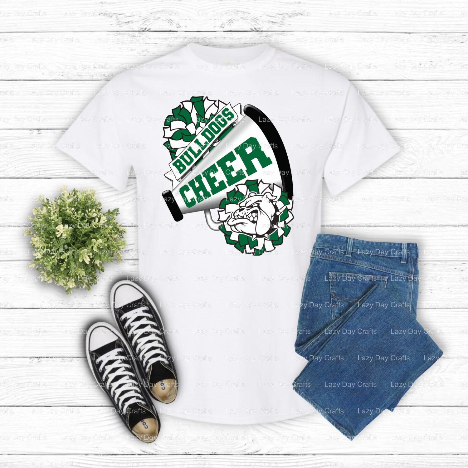 BULLDOGS Mascot Head – School Spirit DTF Transfer (view 1 of 2) – by Lazy Day Crafts – DTF Transfers – School Mascot, DTF...
