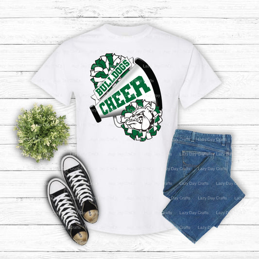 BULLDOGS Mascot Head – School Spirit DTF Transfer (view 1 of 2) – by Lazy Day Crafts – DTF Transfers – School Mascot, DTF...