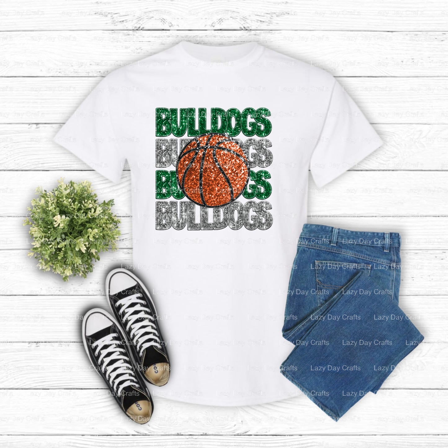BULLDOGS Mascot – School Spirit DTF Transfer (view 1 of 2) – by Lazy Day Crafts – DTF Transfers – School Mascot, Apparel D...