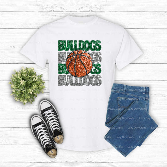 BULLDOGS Mascot – School Spirit DTF Transfer (view 1 of 2) – by Lazy Day Crafts – DTF Transfers – School Mascot, Apparel D...