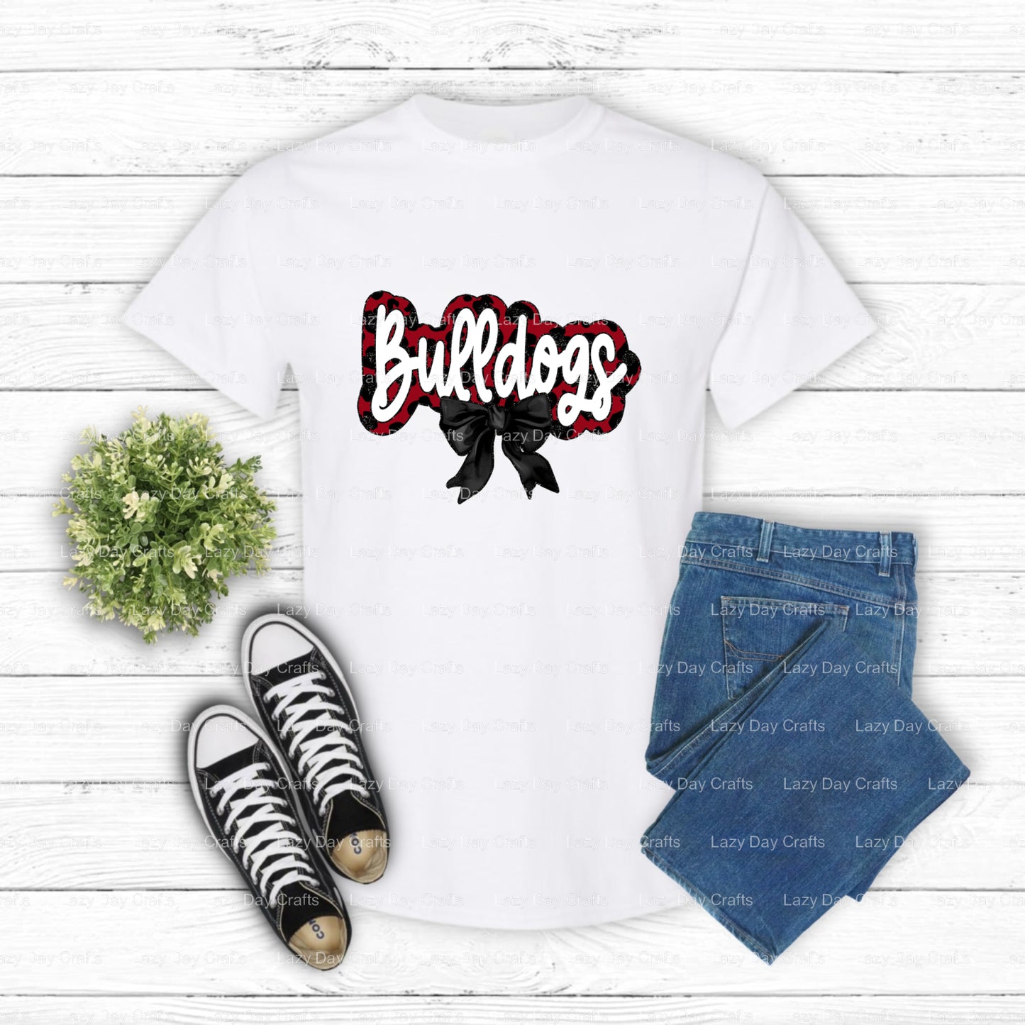 Bulldogs Mom Mascot – Ready to Press DTF Transfer (view 1 of 2) – by Lazy Day Crafts – DTF Transfers – School Mascot, DTF...