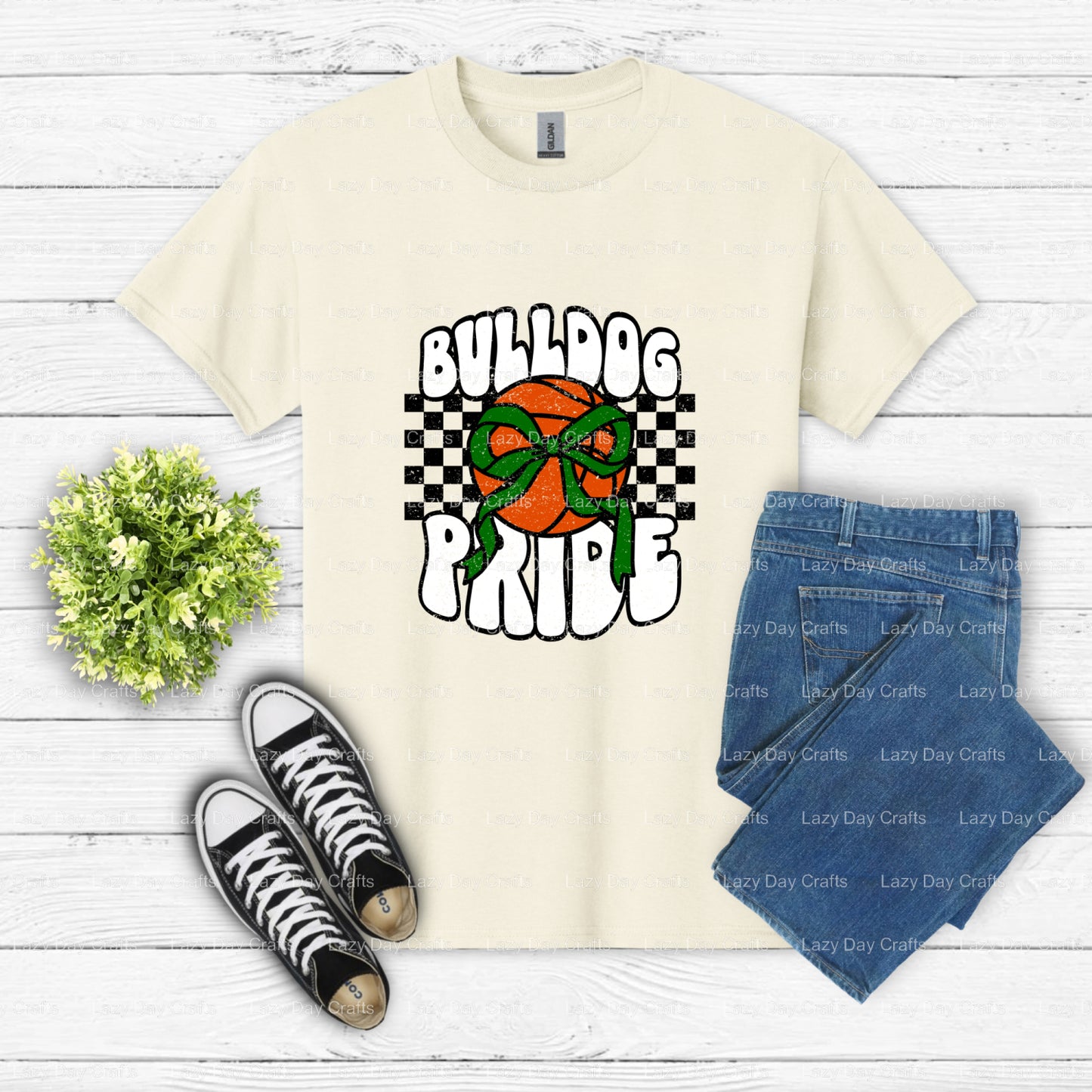 BULLDOGS PRIDE BASKETBALL – School Mascot DTF Transfer (view 1 of 2) – by Lazy Day Crafts – DTF Transfers – School Mascot,...