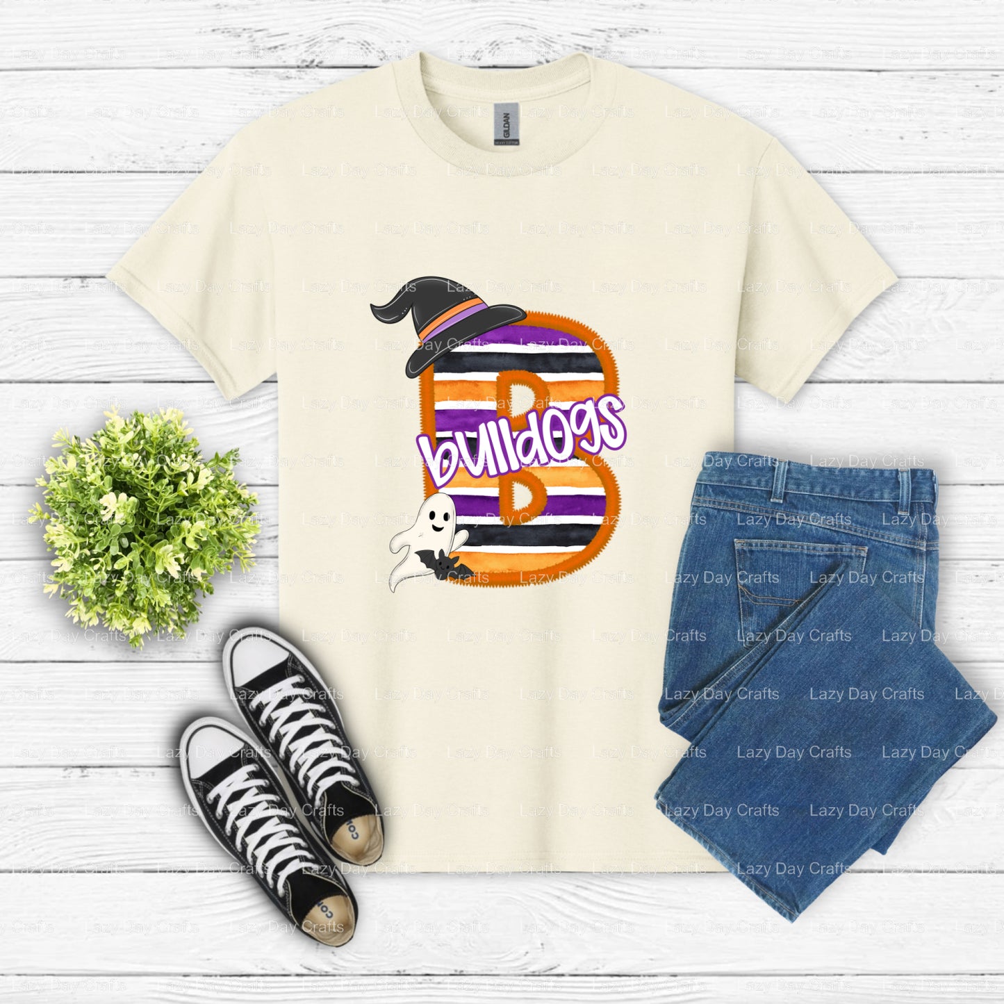 BULLDOGS Referee Mascot – School Spirit DTF Transfer (view 2 of 2) – by Lazy Day Crafts – DTF Transfers – School Mascot, A...