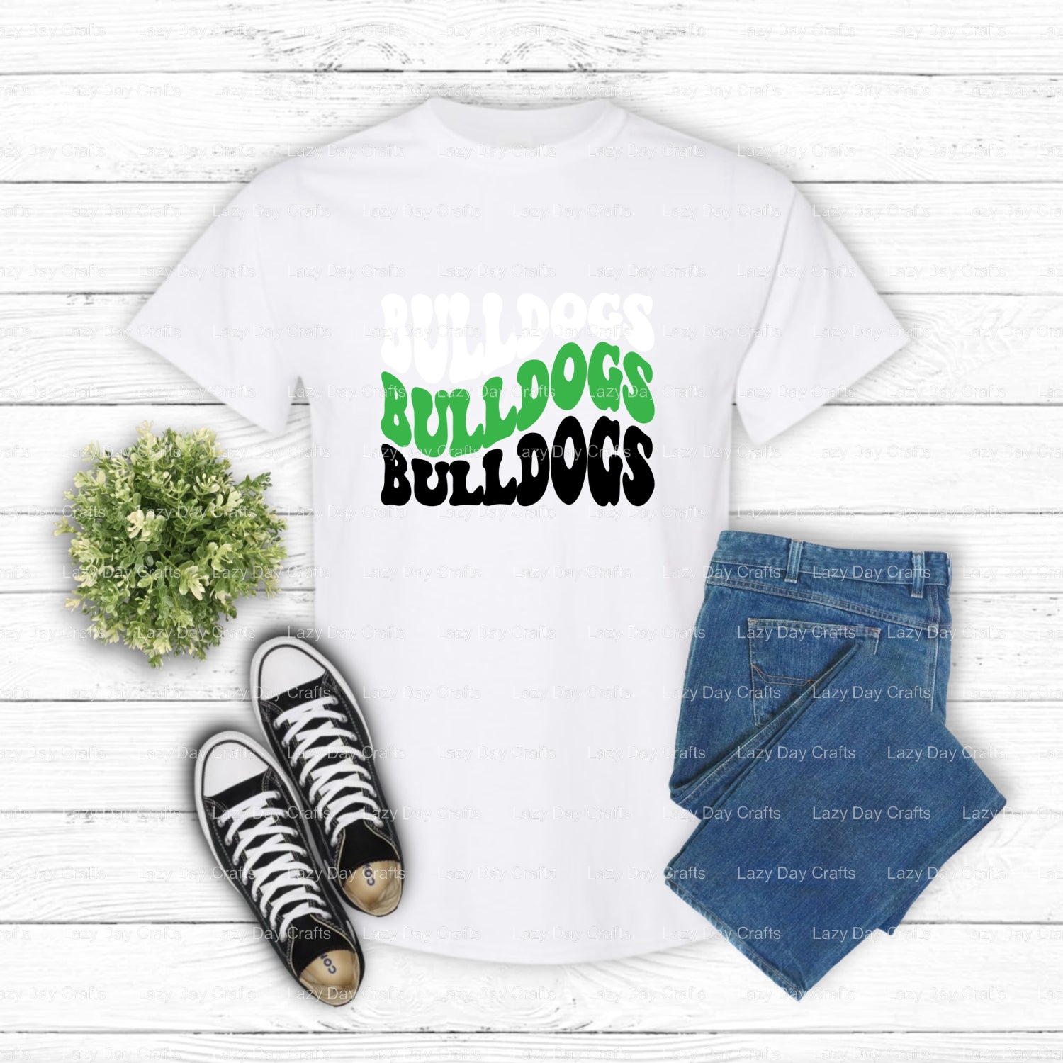 BULLDOGS – School Mascot DTF Transfer (view 1 of 2) – by Lazy Day Crafts – DTF Transfers – School Mascot, DTF Transfers