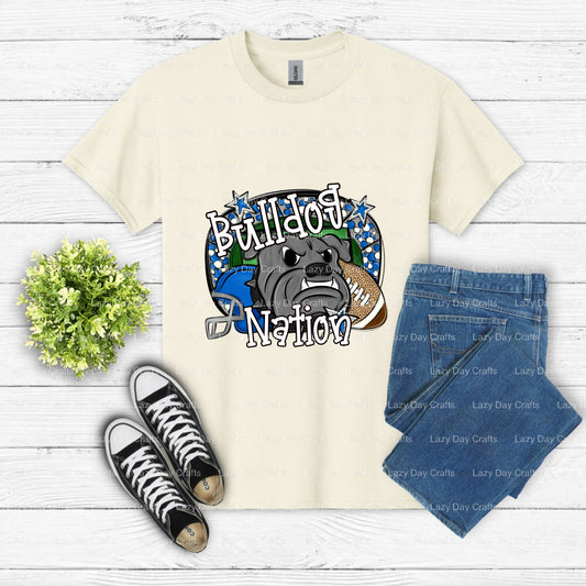 BULLDOGS – School Mascot DTF Transfer (view 1 of 2) – by Lazy Day Crafts – DTF Transfers – School Mascot, Apparel Industry