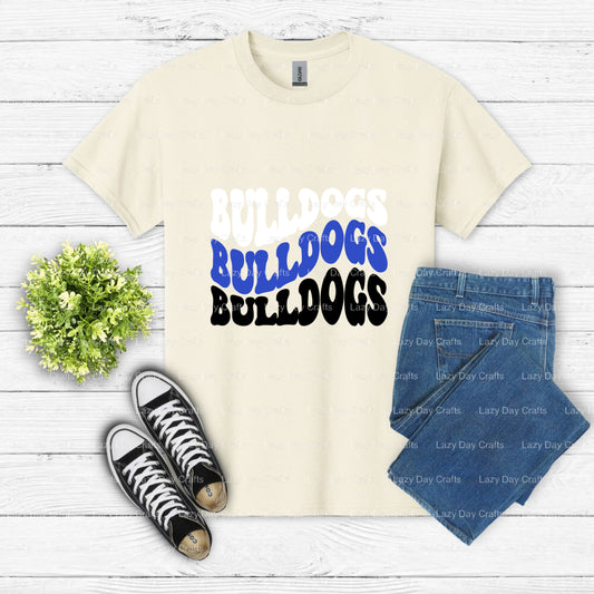 Bulldogs – School Mascot DTF Transfer (view 1 of 2) – by Lazy Day Crafts – DTF Transfers – School Mascot, Ready-to-Press DTF
