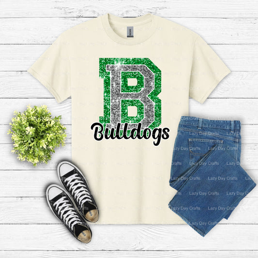 BULLDOGS School Mascot – DTF Transfer (view 1 of 2) – by Lazy Day Crafts – DTF Transfers – School Mascot, DTF Transfers