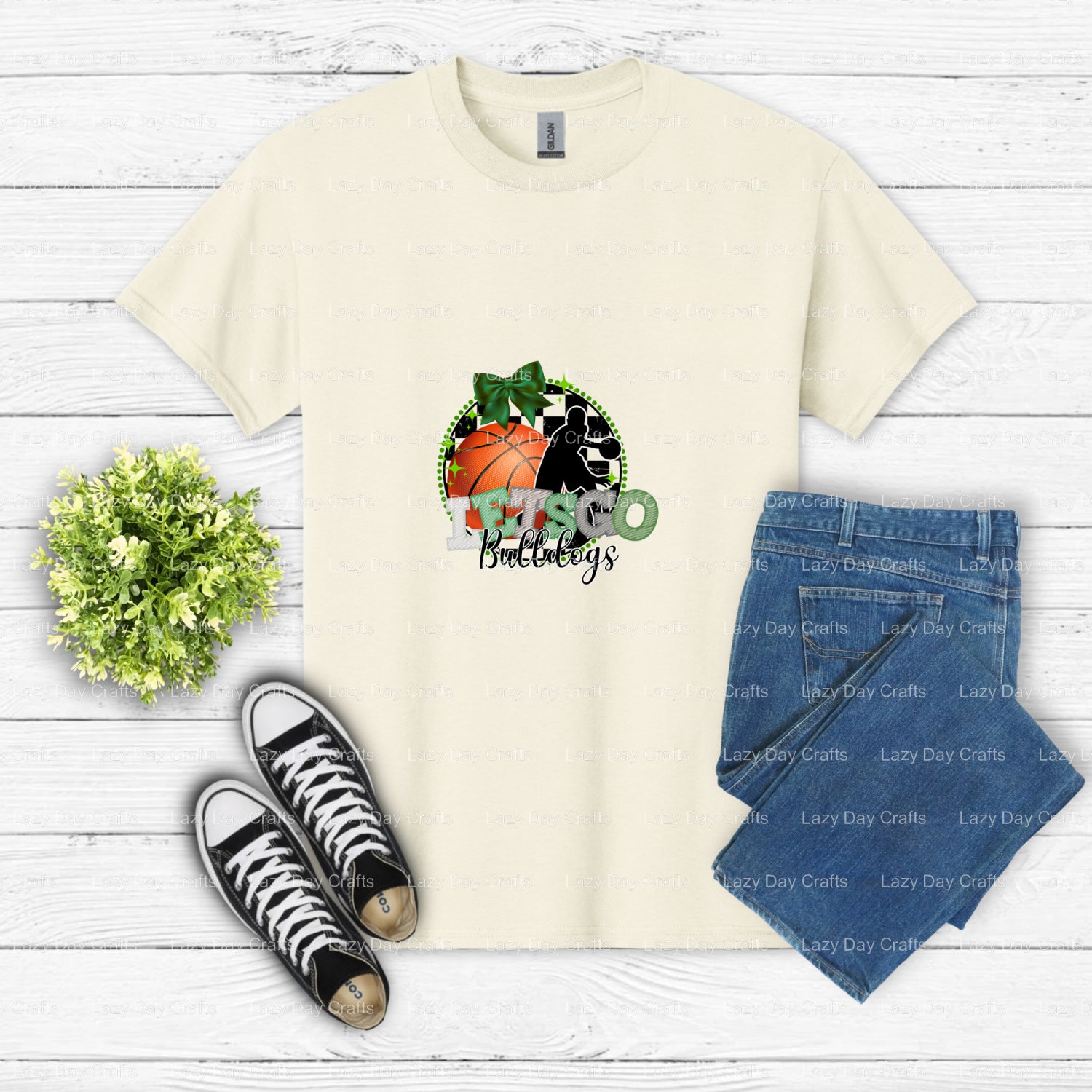 BULLDOGS – School Mascot DTF Transfer (view 2 of 2) – by Lazy Day Crafts – DTF Transfers – School Mascot, DTF Transfers