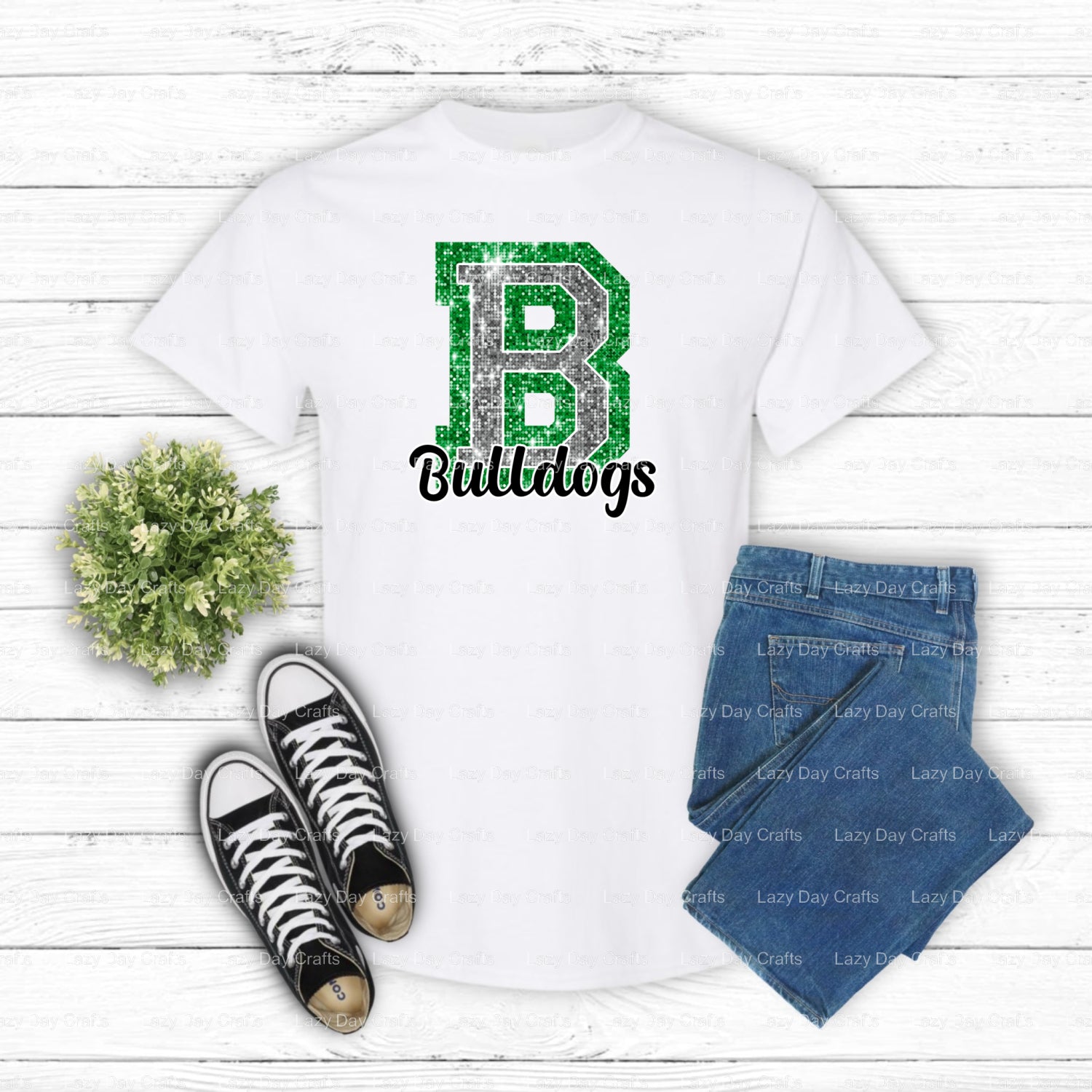 BULLDOGS School Mascot – DTF Transfer (view 2 of 2) – by Lazy Day Crafts – DTF Transfers – School Mascot, DTF Transfers