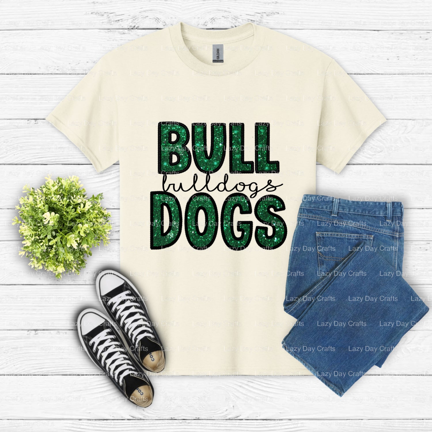 BULLDOGS School Mascot – DTF Transfer (view 2 of 2) – by Lazy Day Crafts – DTF Transfers – School Mascot, DTF Transfer