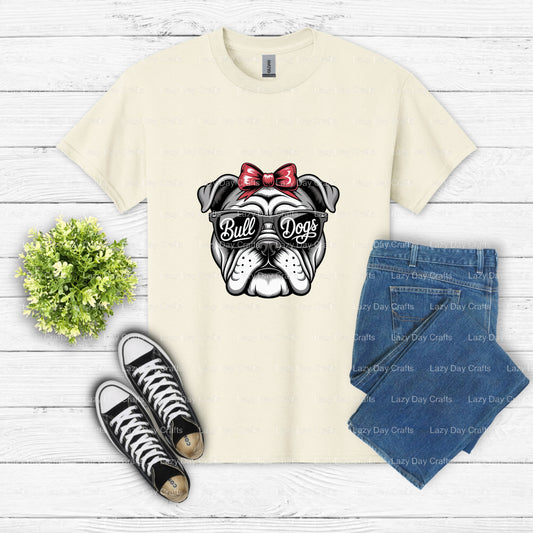 BULLDOGS – School Mascot Football DTF Transfer (view 1 of 2) – by Lazy Day Crafts – DTF Transfers – School Mascot, DTF Tra...