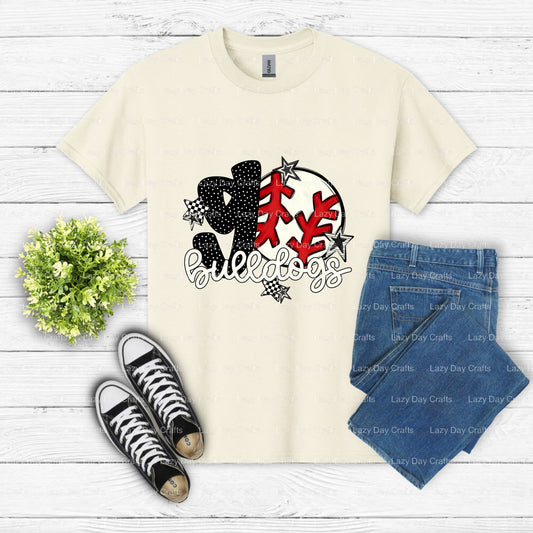 BULLDOGS School Mascot – Ready to Press DTF Transfer (view 1 of 2) – by Lazy Day Crafts – DTF Transfers – School Mascot, A...