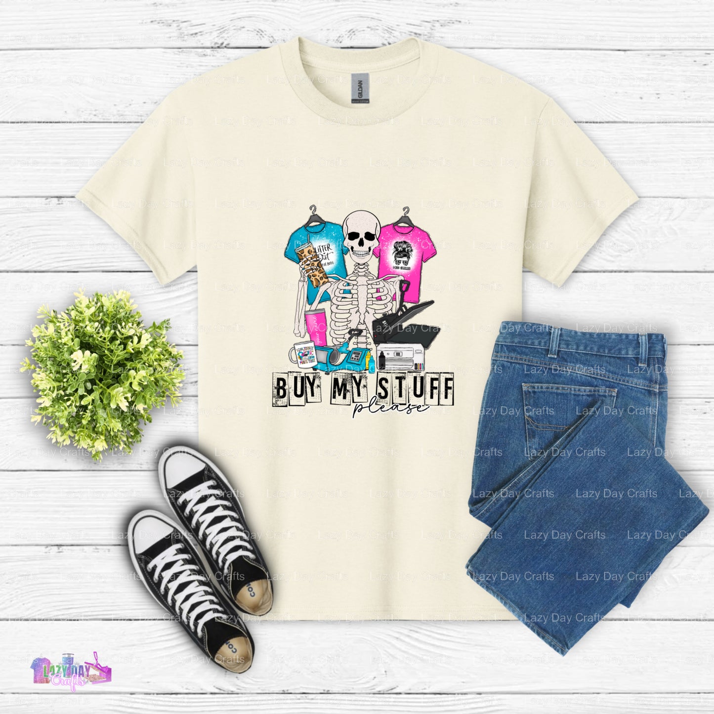Buy My Stuff Please – Crafting DTF Transfer (view 2 of 2) – by Lazy Day Crafts – DTF Transfers – Crafting, Hobbies