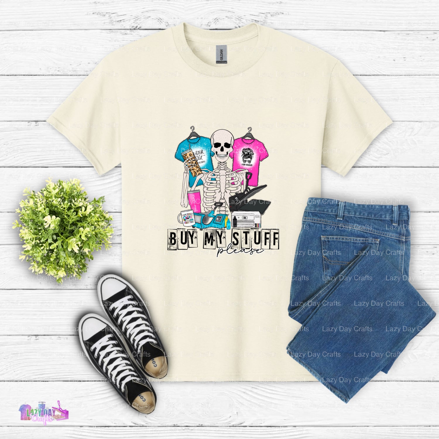 Buy My Stuff Please – Crafting DTF Transfer (view 2 of 2) – by Lazy Day Crafts – DTF Transfers – Crafting, Hobbies