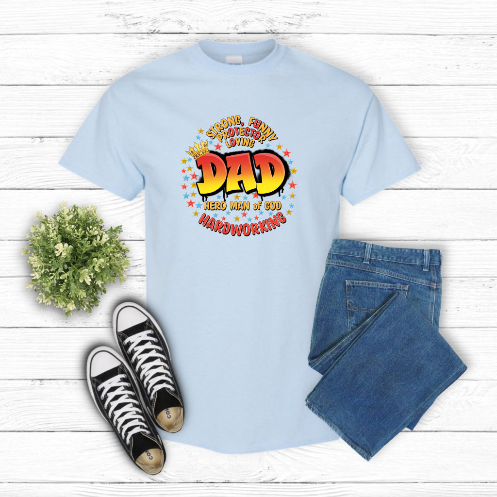 Dad Hard Working – Father's Day DTF Transfer