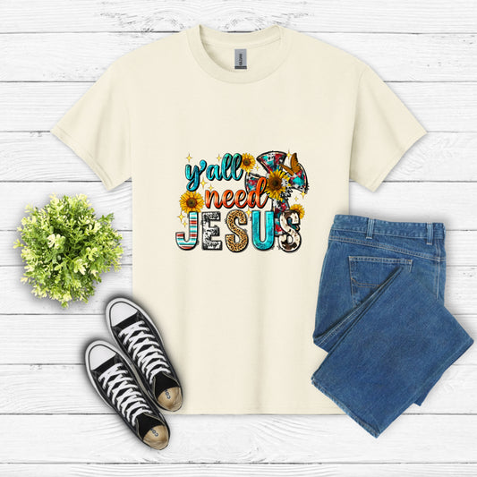 Y'all Need Jesus – Christian DTF Transfer