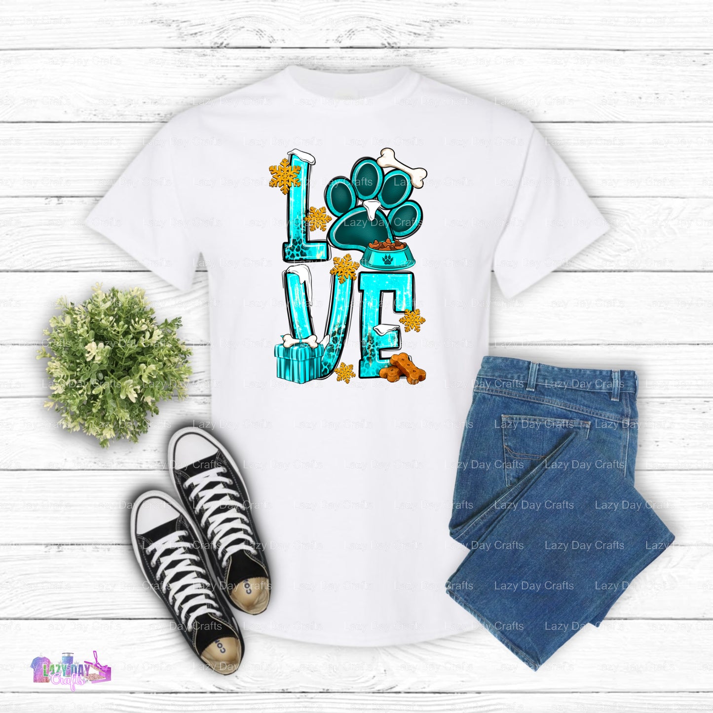 Boho Turquoise Dog Lover – Dog Lover DTF Transfer