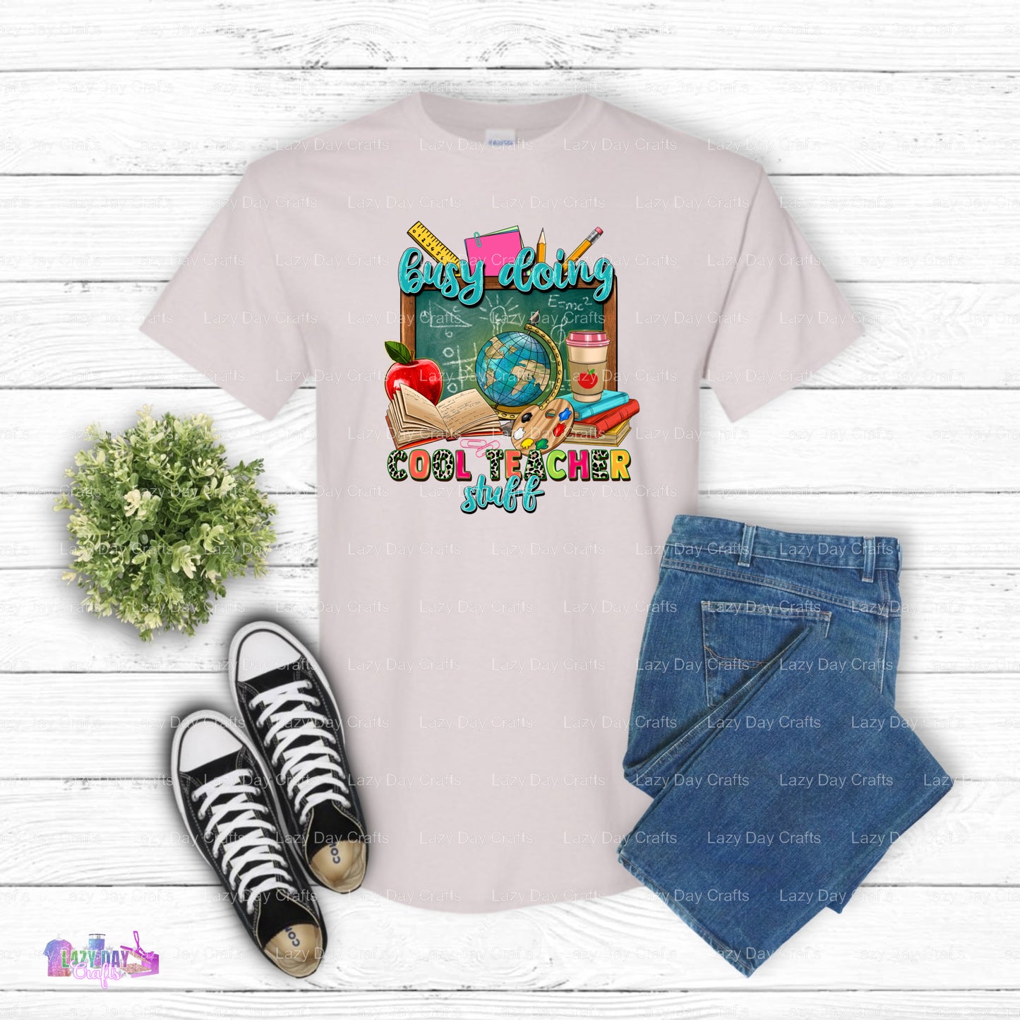 Busy Doing Cool Teacher Stuff – Teacher DTF Transfer