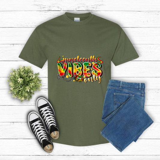 Juneteenth Vibes Only – Juneteenth DTF Transfer