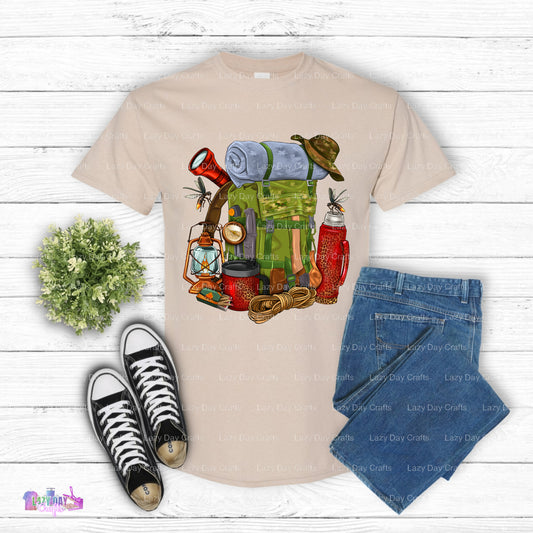 Camping Backpack Outdoors – Camping DTF Transfer