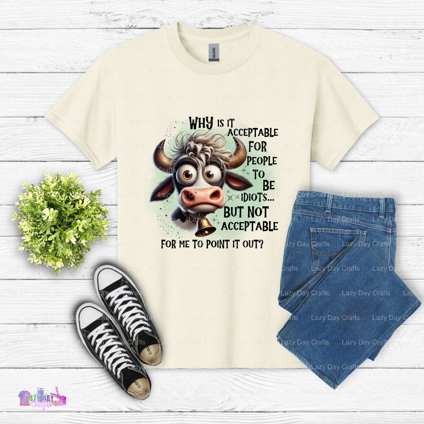 Comical Cow – DTF Transfer