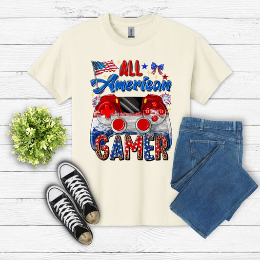 ALL AMERICAN GAMER – 4th of July DTF Transfer