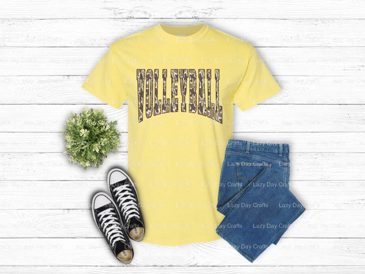 Camo Volleyball – Volleyball DTF Transfer (view 2 of 2) – by Lazy Day Crafts – DTF Transfers – Volleyball, DTF Transfers