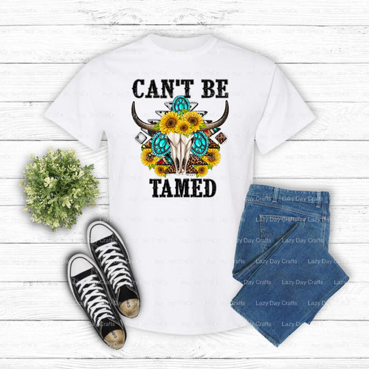 Can't Be Tamed – Western DTF Transfer (view 2 of 2) – by Lazy Day Crafts – DTF Transfers – DTF Transfers, Premade DTF