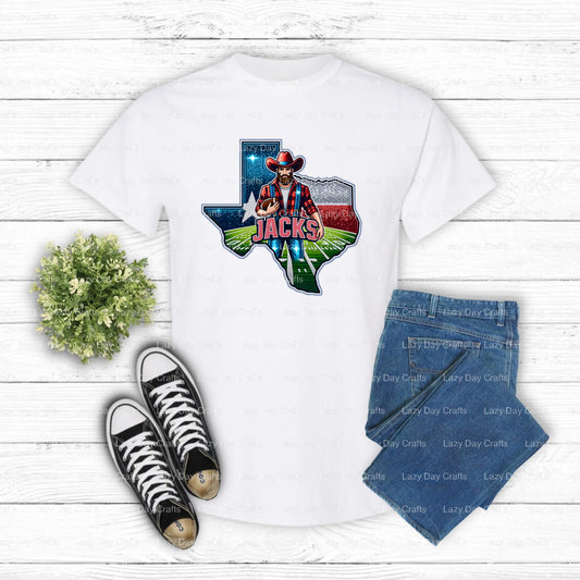 Cartoon Lumberjack Mascot – School Spirit DTF Transfer (view 1 of 2) – by Lazy Day Crafts – DTF Transfers – School Spirit,...