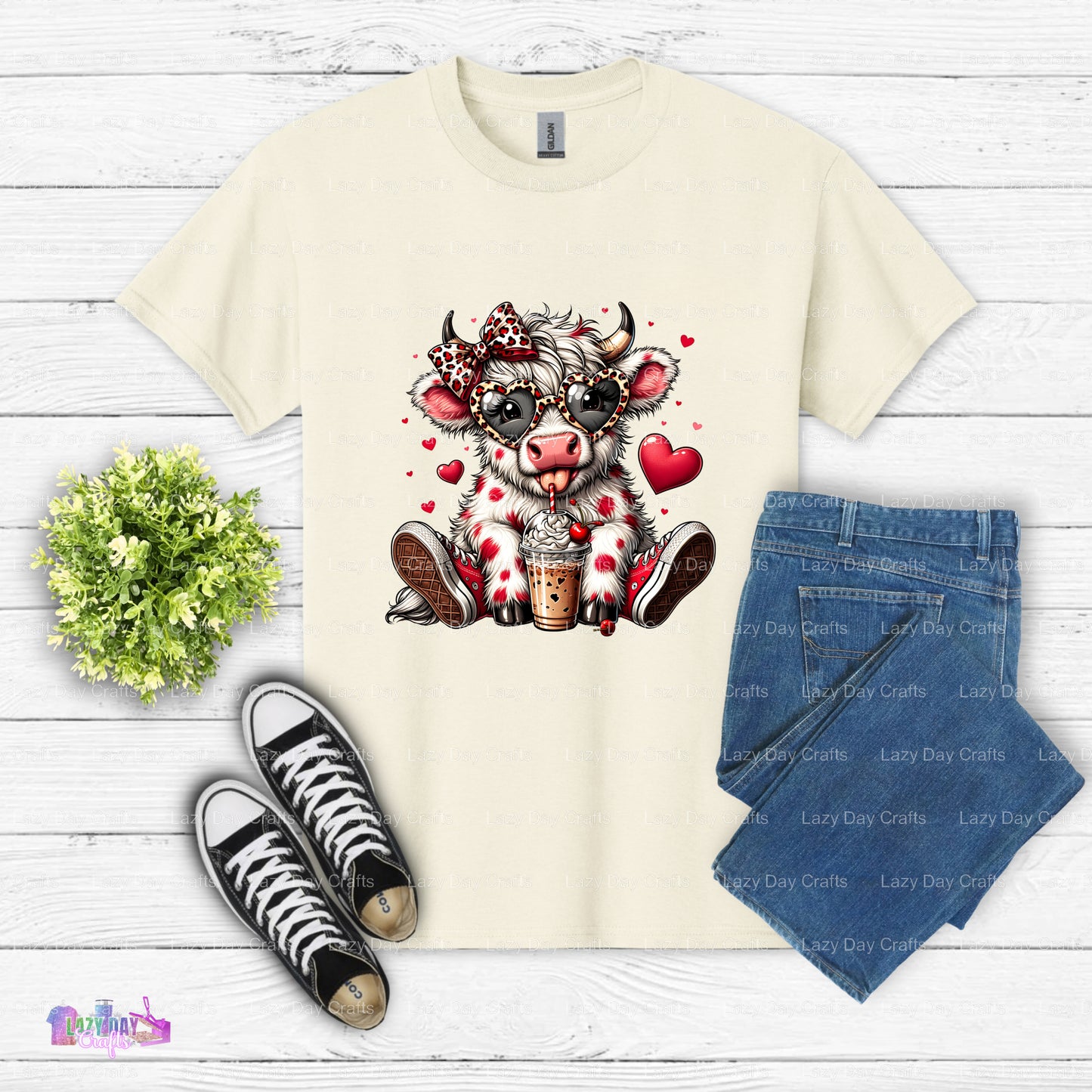 Poka Dotted Cow – Farm Animal DTF Transfer