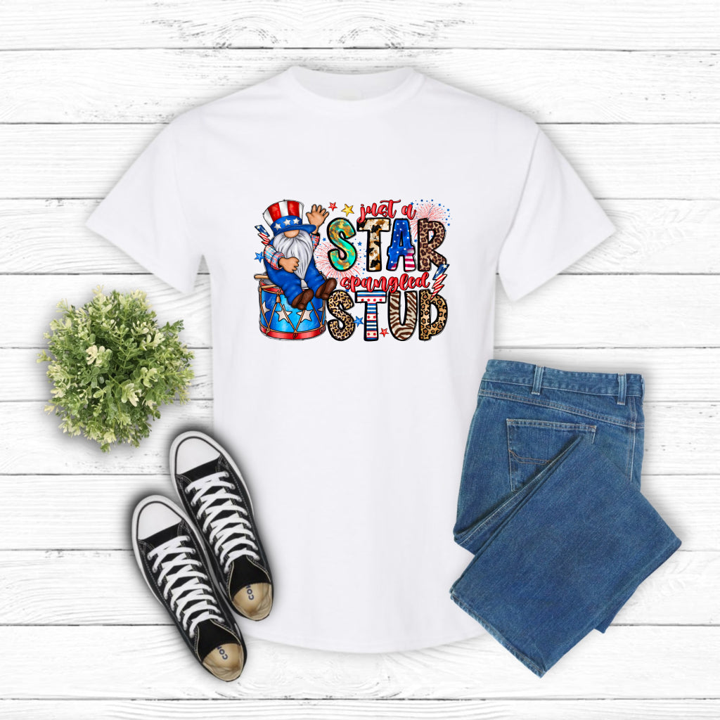 Just a Star Spangled Stud – 4th of July DTF Transfer