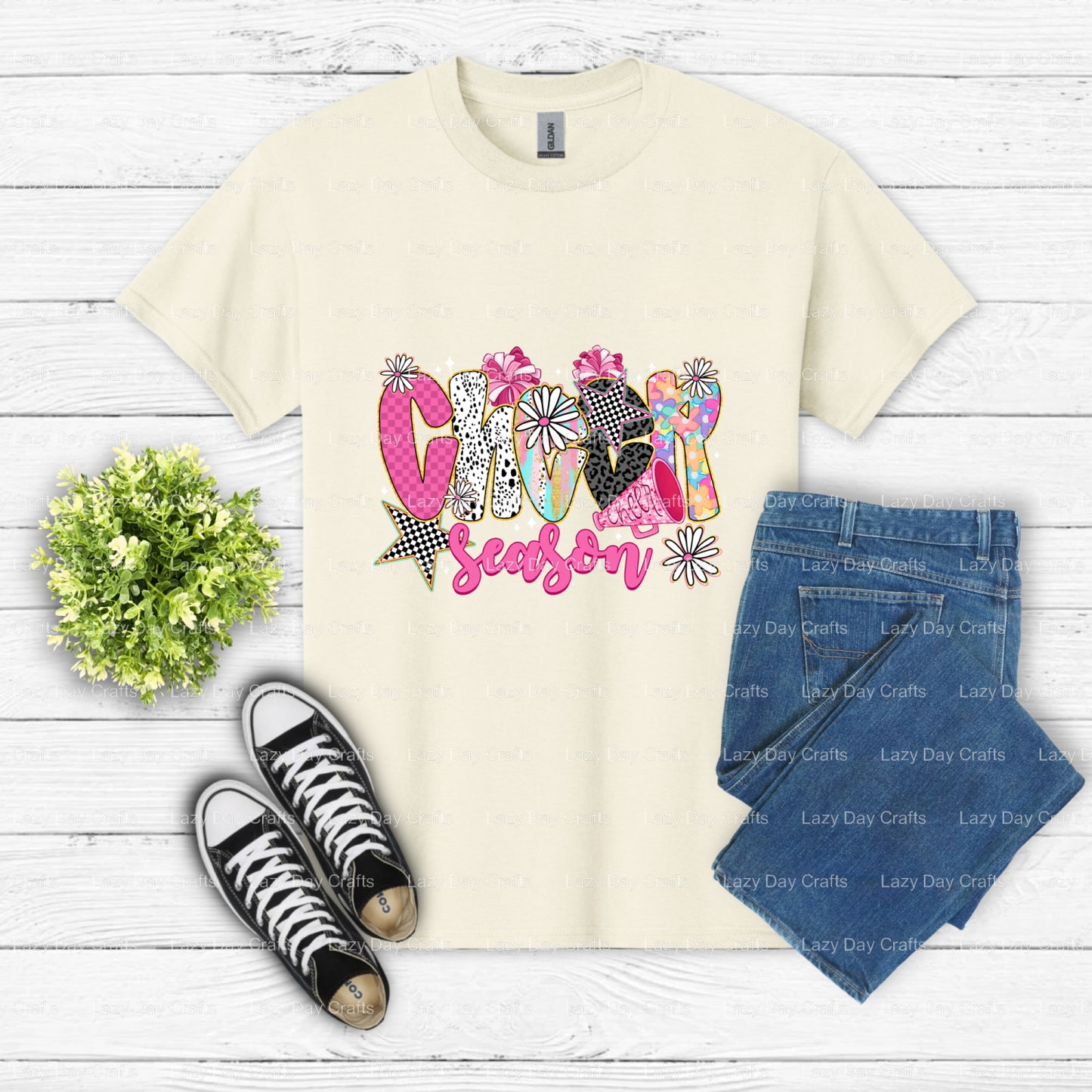 CHEER – cheer DTF Transfer (view 1 of 2) – by Lazy Day Crafts – DTF Transfers – cheer, DTF Transfers