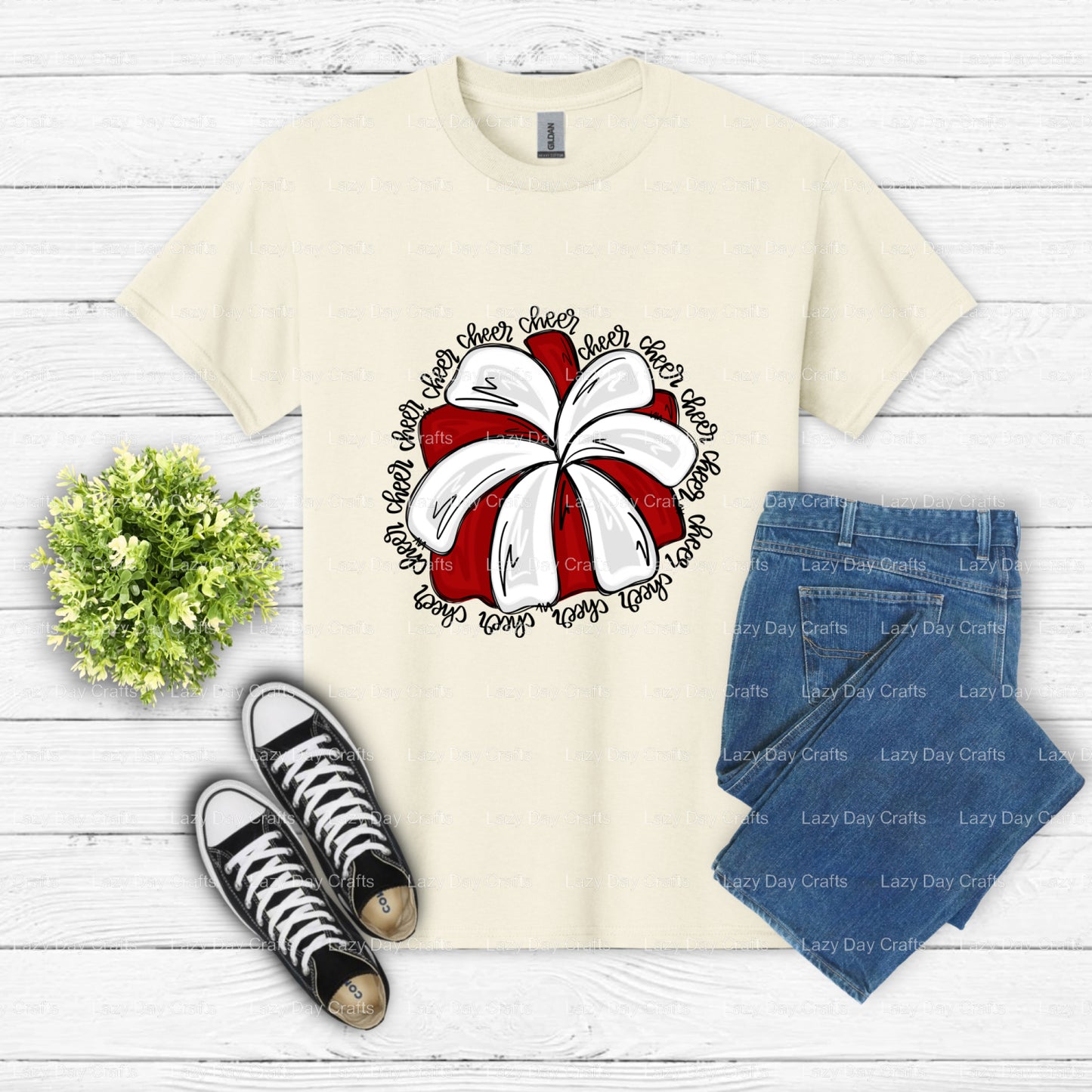 CHEER – Cheer DTF Transfer (view 2 of 2) – by Lazy Day Crafts – DTF Transfers – Cheer, DTF Transfers