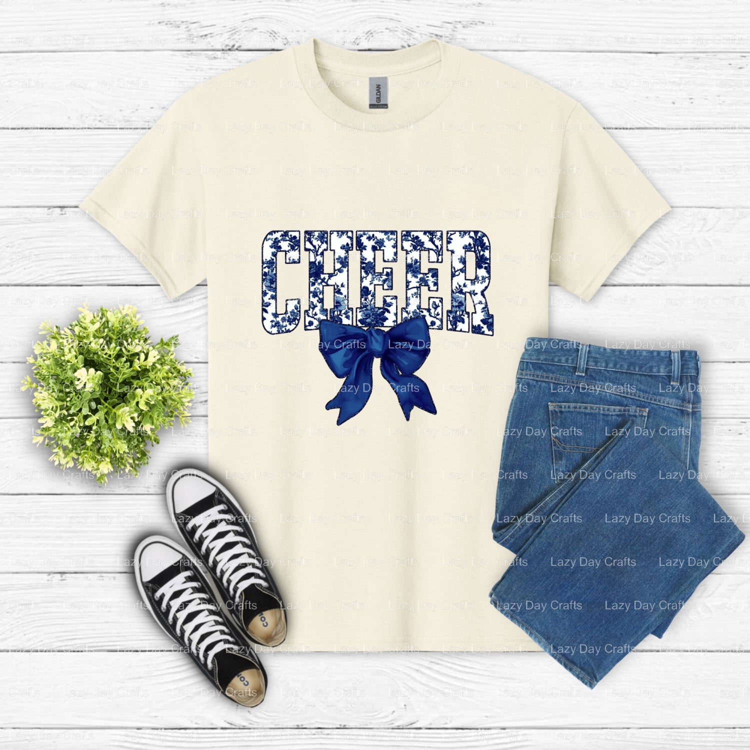 CHEER – Cheer DTF Transfer (view 2 of 2) – by Lazy Day Crafts – DTF Transfers – DTF Transfers, custom apparel
