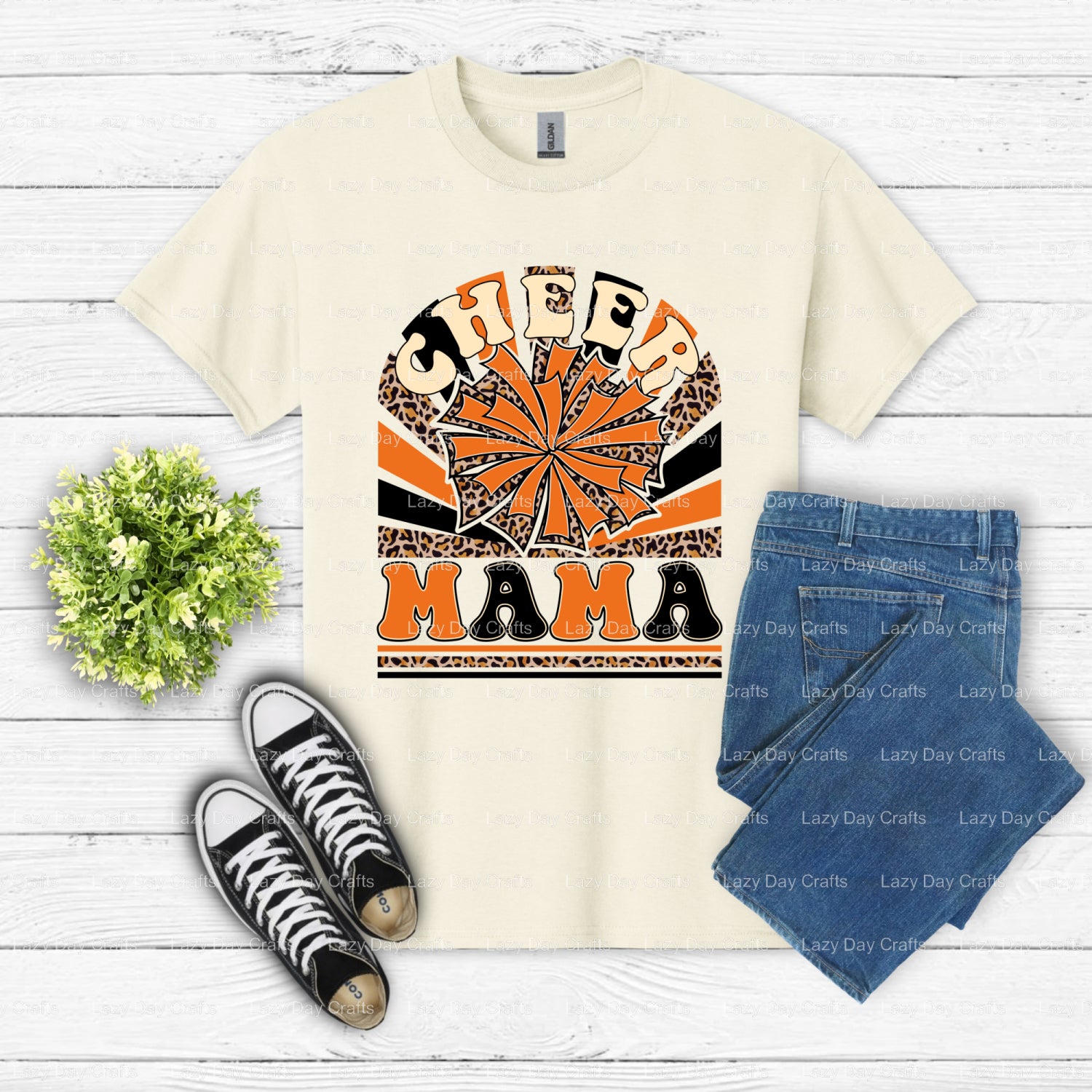 CHEER MAMA – cheer DTF Transfer (view 2 of 2) – by Lazy Day Crafts – DTF Transfers – DTF Transfers, Premade DTF