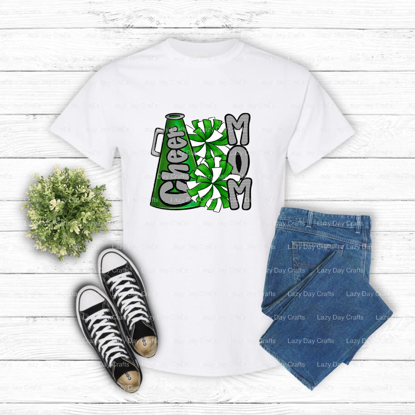 CHEER MOM – Cheer DTF Transfer (view 1 of 2) – by Lazy Day Crafts – DTF Transfers – DTF Transfers, Premade DTF