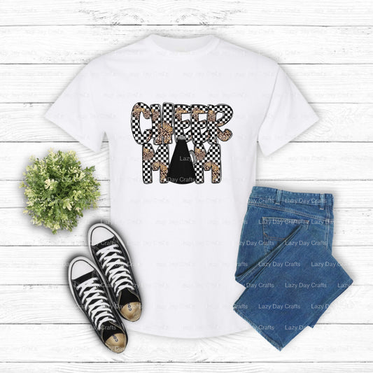 CHEER MOM – DTF Transfer (view 1 of 2) – by Lazy Day Crafts – DTF Transfers – DTF Transfers, Premade DTF