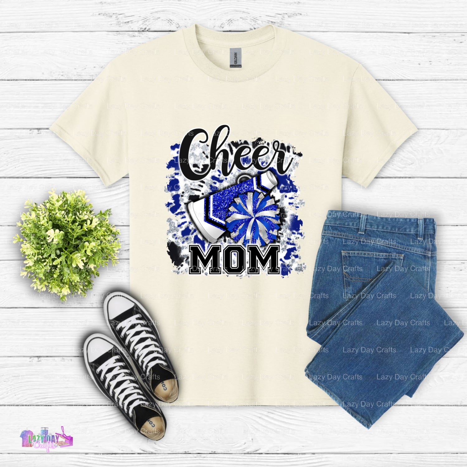 Cheer Mom Timberwolves – Basketball Fan DTF Transfer (view 2 of 2) – by Lazy Day Crafts – DTF Transfers – Basketball Fan,...
