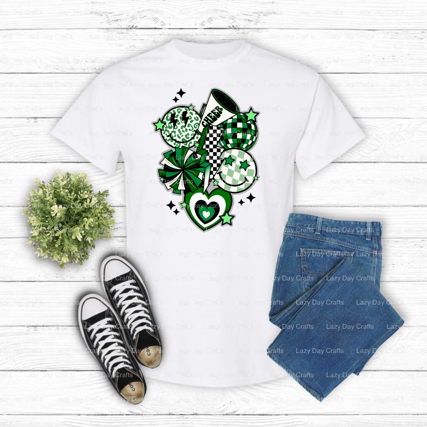 CHEER Ready to Press DTF Transfer (view 1 of 2) – by Lazy Day Crafts – DTF Transfers – DTF Transfers, Custom Apparel