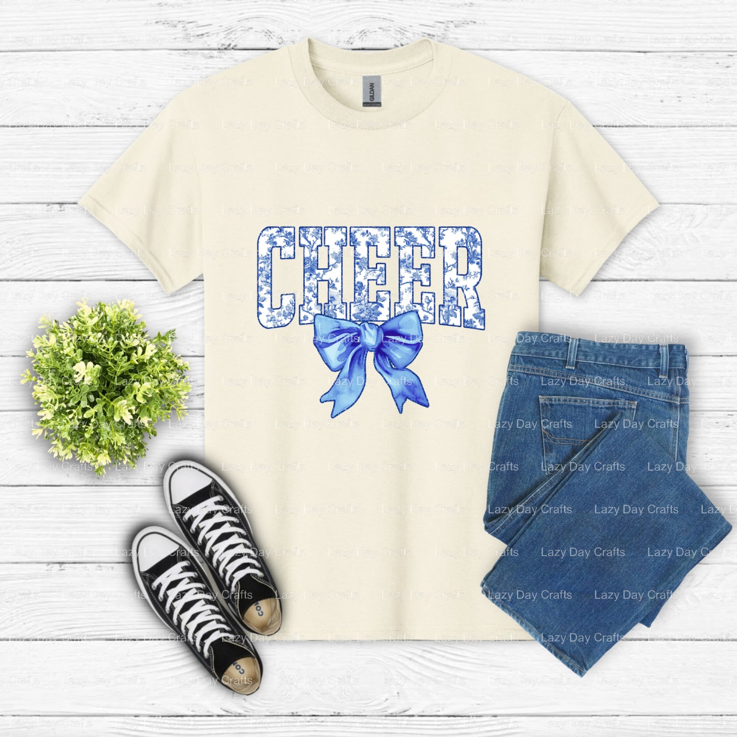 CHEER – Ready to Press DTF Transfer (view 2 of 2) – by Lazy Day Crafts – DTF Transfers – DTF Transfers, DTF Transfers