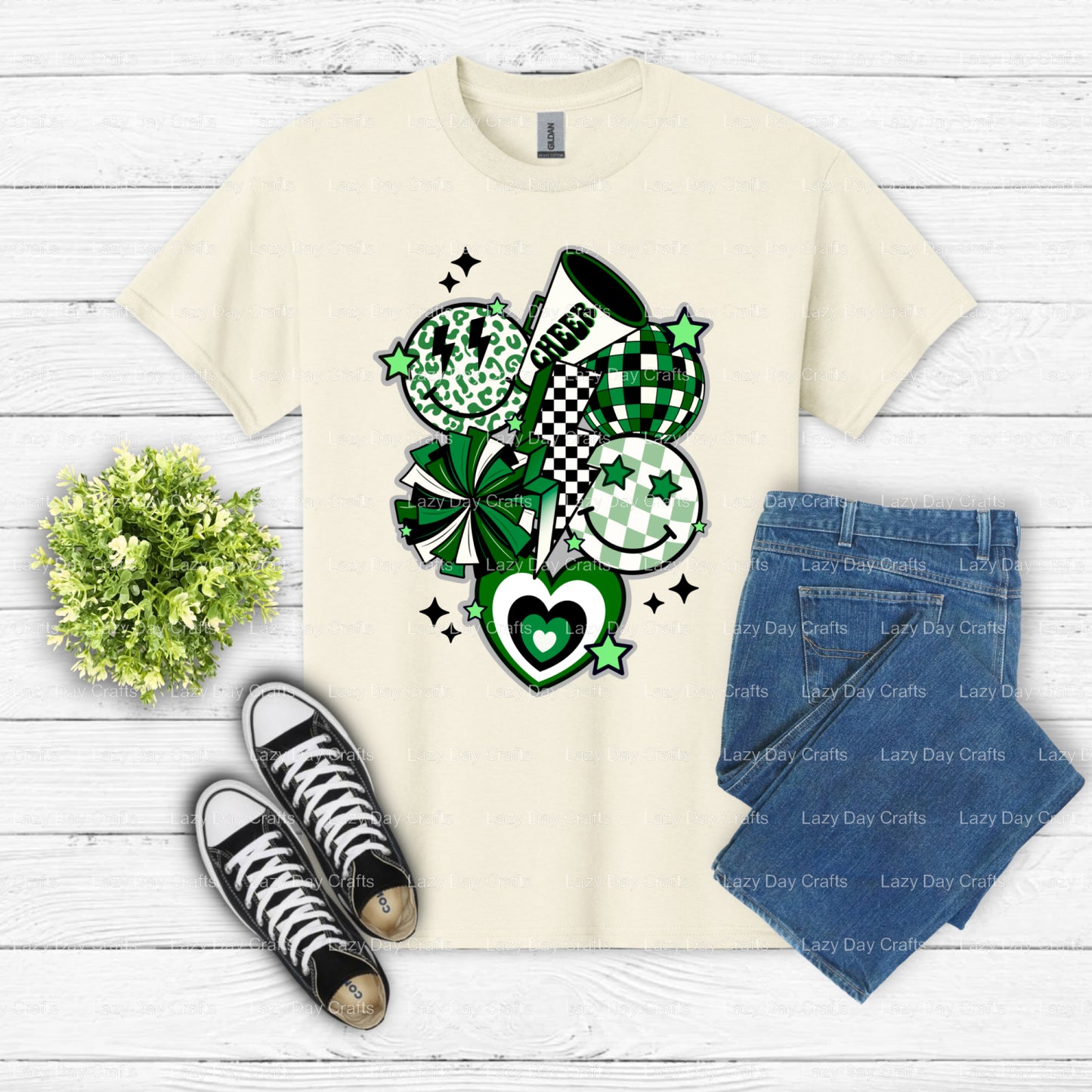 CHEER Ready to Press DTF Transfer (view 2 of 2) – by Lazy Day Crafts – DTF Transfers – DTF Transfers, Custom Apparel