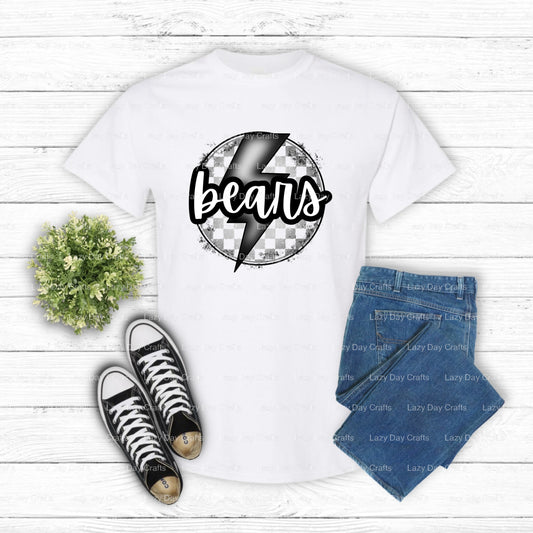 CLASS OF 2024 Bear Mascot Graduation – School Spirit DTF Transfer (view 1 of 2) – by Lazy Day Crafts – DTF Transfers – Sch...